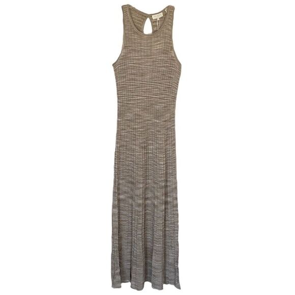 Ted Baker Junete Easy Fit Ribbed Knit Tan Maxi Dress NWT Size 2/Extra Small - Picture 2 of 6